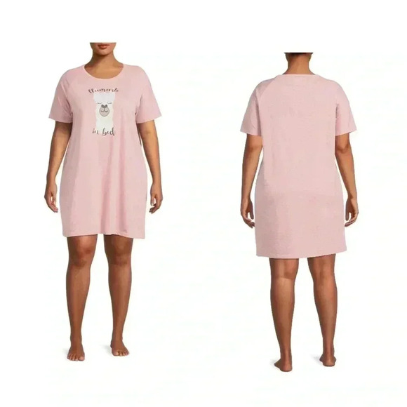 🆕 Plus Size Graphic Sleep Dress from Love at First Sight 2X🆕 - Picture 1 of 11